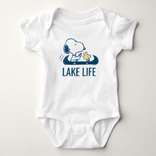 Peanuts   Snoopy & Woodstock Canoe Baby Bodysuit