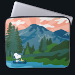 Peanuts | Snoopy & Woodstock Canoe Laptop Sleeve<br><div class="desc">Check out this super cute outdoor themed Peanuts design featuring Snoopy and Woodstock.</div>