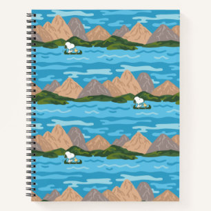Peanuts   Snoopy & Woodstock Canoe Ride Pattern Notebook