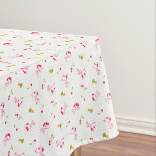 Peanuts   Snoopy & Woodstock Cherry Pattern Tablecloth