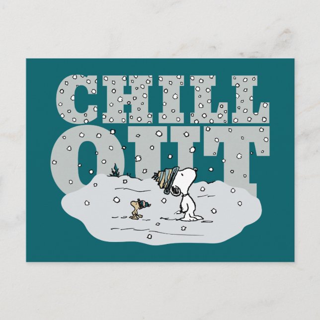 Peanuts | Snoopy & Woodstock Chill Out Postcard (Front)