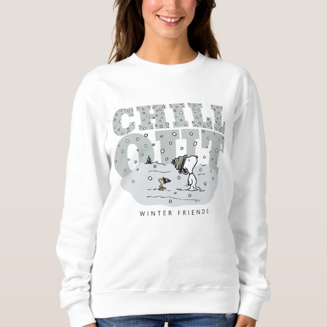 Peanuts | Snoopy & Woodstock Chill Out Sweatshirt (Front)