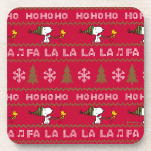 Peanuts   Snoopy & Woodstock Christmas Sweater Coaster