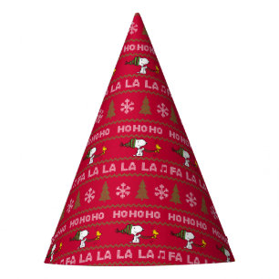 Peanuts Snoopy & Woodstock Christmas Sweater Party Hat
