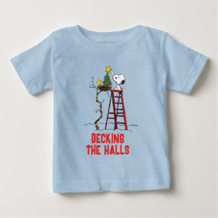 Peanuts Snoopy & Woodstock Christmas Tree Baby T-Shirt