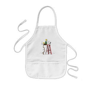 Peanuts   Snoopy & Woodstock Christmas Tree Kids Apron