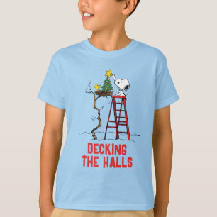 Peanuts Snoopy & Woodstock Christmas Tree T-Shirt