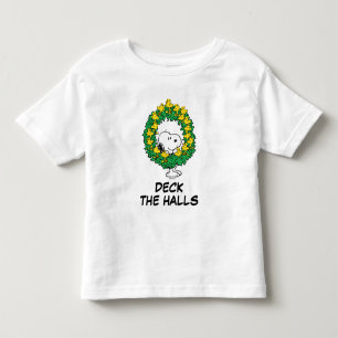 Peanuts   Snoopy & Woodstock Christmas Wreath Toddler T-Shirt