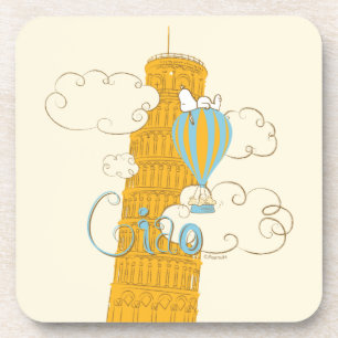 Peanuts Snoopy & Woodstock Ciao Coaster