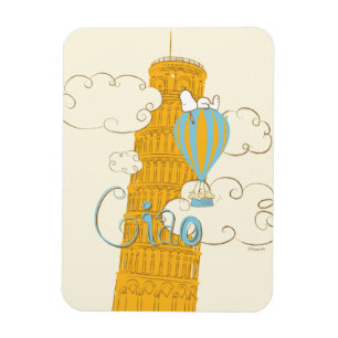 Peanuts   Snoopy & Woodstock Ciao Magnet