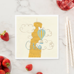 Peanuts   Snoopy & Woodstock Ciao Napkin