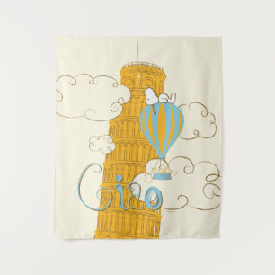 Peanuts Snoopy & Woodstock Ciao Tapestry