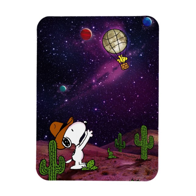 Peanuts | Snoopy & Woodstock Cowboy Magnet (Vertical)