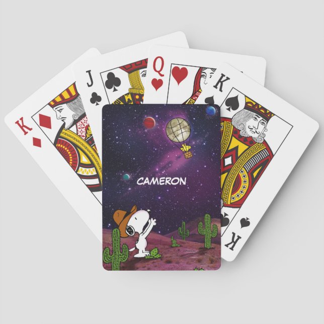 Peanuts | Snoopy & Woodstock Cowboy Playing Cards (Back)