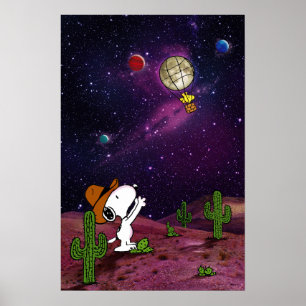 Peanuts   Snoopy & Woodstock Cowboy Poster