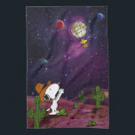 Peanuts | Snoopy & Woodstock Cowboy Tea Towel<br><div class="desc">Check out this fun Peanuts design featuring Snoopy and Woodstock.</div>
