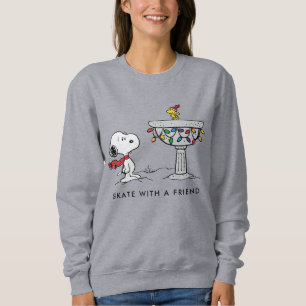 Peanuts Snoopy & Woodstock Decorated Bird Bath Sweatshirt