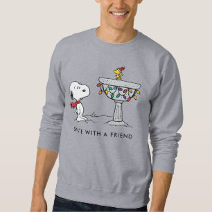 Peanuts Snoopy & Woodstock Decorated Bird Bath Sweatshirt