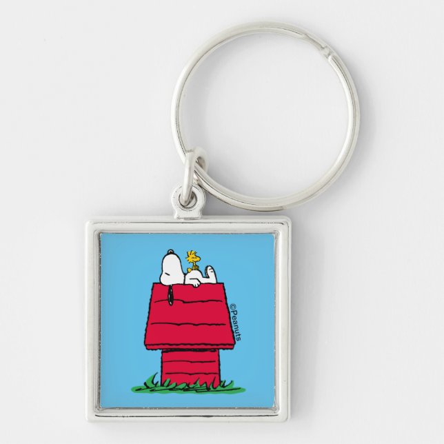 Peanuts | Snoopy & Woodstock Doghouse Key Ring (Front)