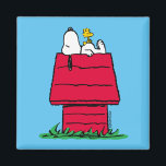 Peanuts | Snoopy & Woodstock Doghouse Magnet<br><div class="desc">Check out this fun Peanuts design featuring Snoopy and Woodstock.</div>
