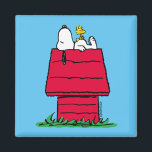 Peanuts | Snoopy & Woodstock Doghouse Magnet<br><div class="desc">Check out this fun Peanuts design featuring Snoopy and Woodstock.</div>
