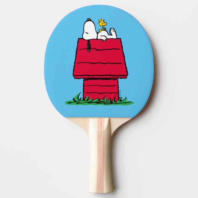 Peanuts | Snoopy & Woodstock Doghouse Ping Pong Paddle (Front)