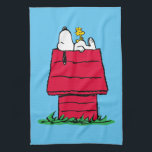 Peanuts | Snoopy & Woodstock Doghouse Tea Towel<br><div class="desc">Check out this fun Peanuts design featuring Snoopy and Woodstock.</div>