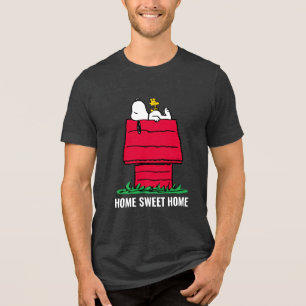 Peanuts   Snoopy & Woodstock Doghouse Tri-Blend Shirt