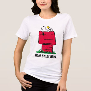 Peanuts   Snoopy & Woodstock Doghouse Tri-Blend Shirt