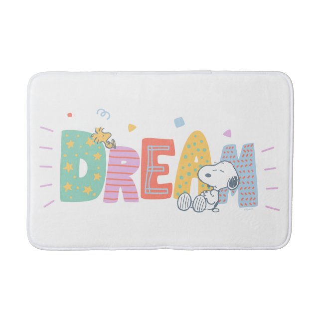 Peanuts | Snoopy & Woodstock Dream Bath Mat (Front)