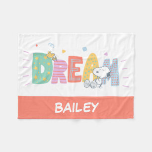 Peanuts   Snoopy & Woodstock Dream Fleece Blanket