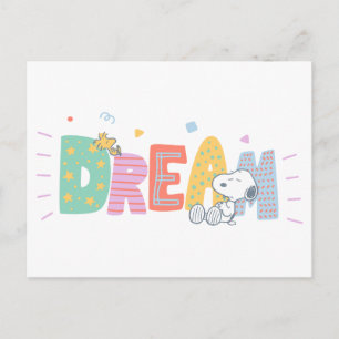 Peanuts   Snoopy & Woodstock Dream Postcard
