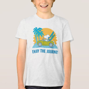 Peanuts   Snoopy & Woodstock Enjoy the Journey Tri-Blend Shirt