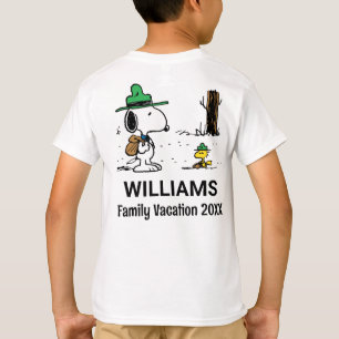 Peanuts Snoopy & Woodstock Family Vacation T-Shirt
