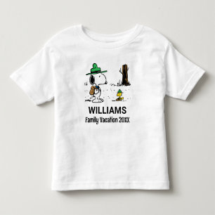 Peanuts Snoopy & Woodstock Family Vacation Toddler T-Shirt