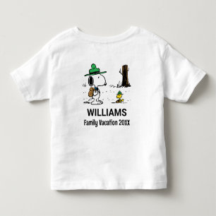 Peanuts Snoopy & Woodstock Family Vacation Toddler T-Shirt