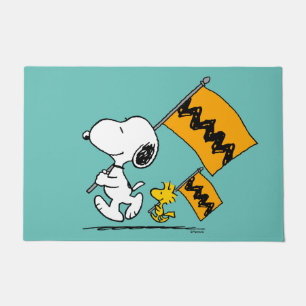 Peanuts   Snoopy & Woodstock Flags Doormat