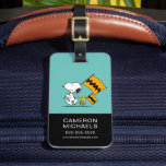 Peanuts | Snoopy & Woodstock Flags Luggage Tag<br><div class="desc">Check out this fun Peanuts design featuring Snoopy and Woodstock.</div>