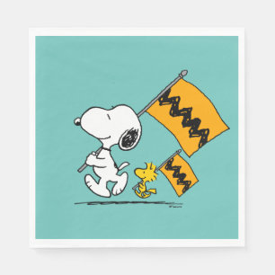 Peanuts   Snoopy & Woodstock Flags Napkin