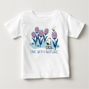 Peanuts   Snoopy & Woodstock Flower Garden Baby T-Shirt