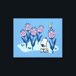 Peanuts | Snoopy & Woodstock Flower Garden Canvas Print<br><div class="desc">Check out this fun Peanuts design featuring Snoopy and Woodstock.</div>