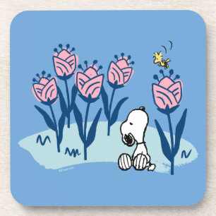 Peanuts Snoopy & Woodstock Flower Garden Coaster