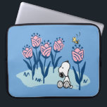Peanuts | Snoopy & Woodstock Flower Garden Laptop Sleeve<br><div class="desc">Check out this fun Peanuts design featuring Snoopy and Woodstock.</div>