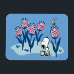 Peanuts | Snoopy & Woodstock Flower Garden Magnet<br><div class="desc">Check out this fun Peanuts design featuring Snoopy and Woodstock.</div>