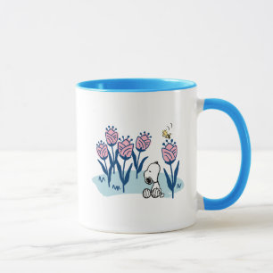 Peanuts Snoopy & Woodstock Flower Garden Mug