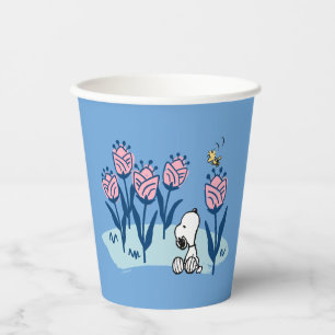 Peanuts   Snoopy & Woodstock Flower Garden Paper Cups