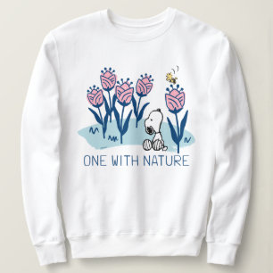 Peanuts Snoopy & Woodstock Flower Garden Sweatshirt