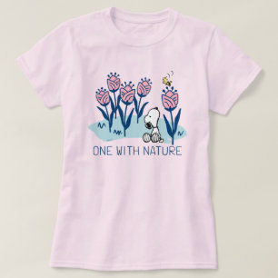 Peanuts Snoopy & Woodstock Flower Garden T-Shirt
