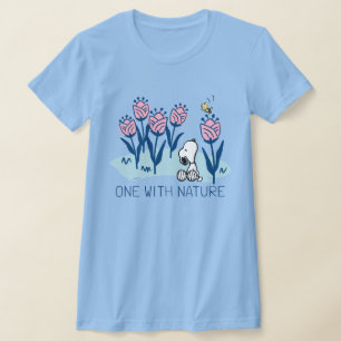 Peanuts Snoopy & Woodstock Flower Garden T-Shirt