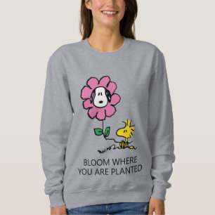 Peanuts   Snoopy & Woodstock Flower Sweatshirt